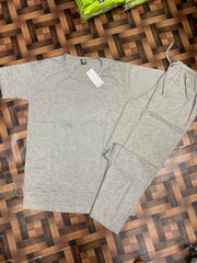 grey plain  night suit premium fabric for girls and woman - M.H fashion
