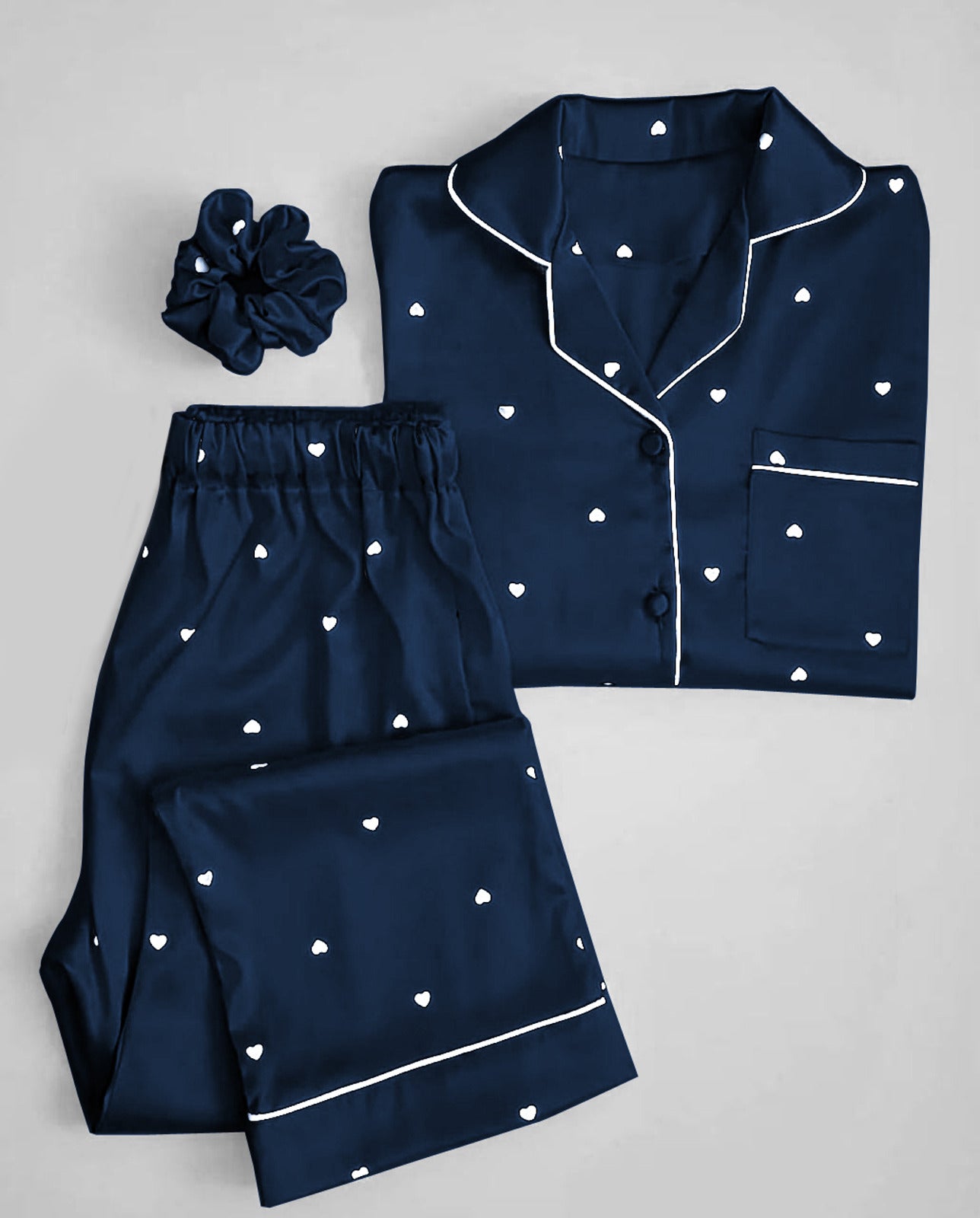 blue printed silk suit in premium fabric for girls and woman (M H 881) - M.H fashion