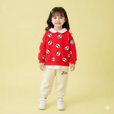 beautiful panda face printed kids suit
