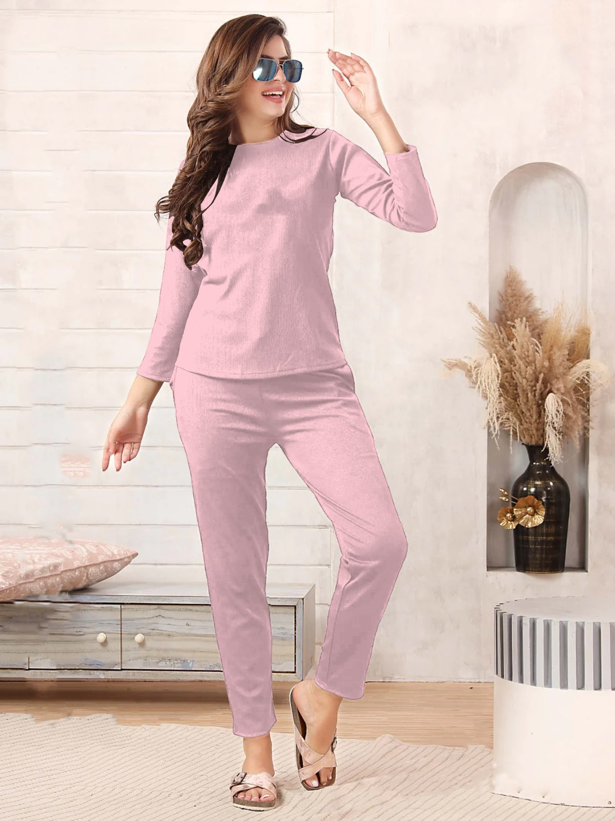 plain night suit premium fabric for girls and woman