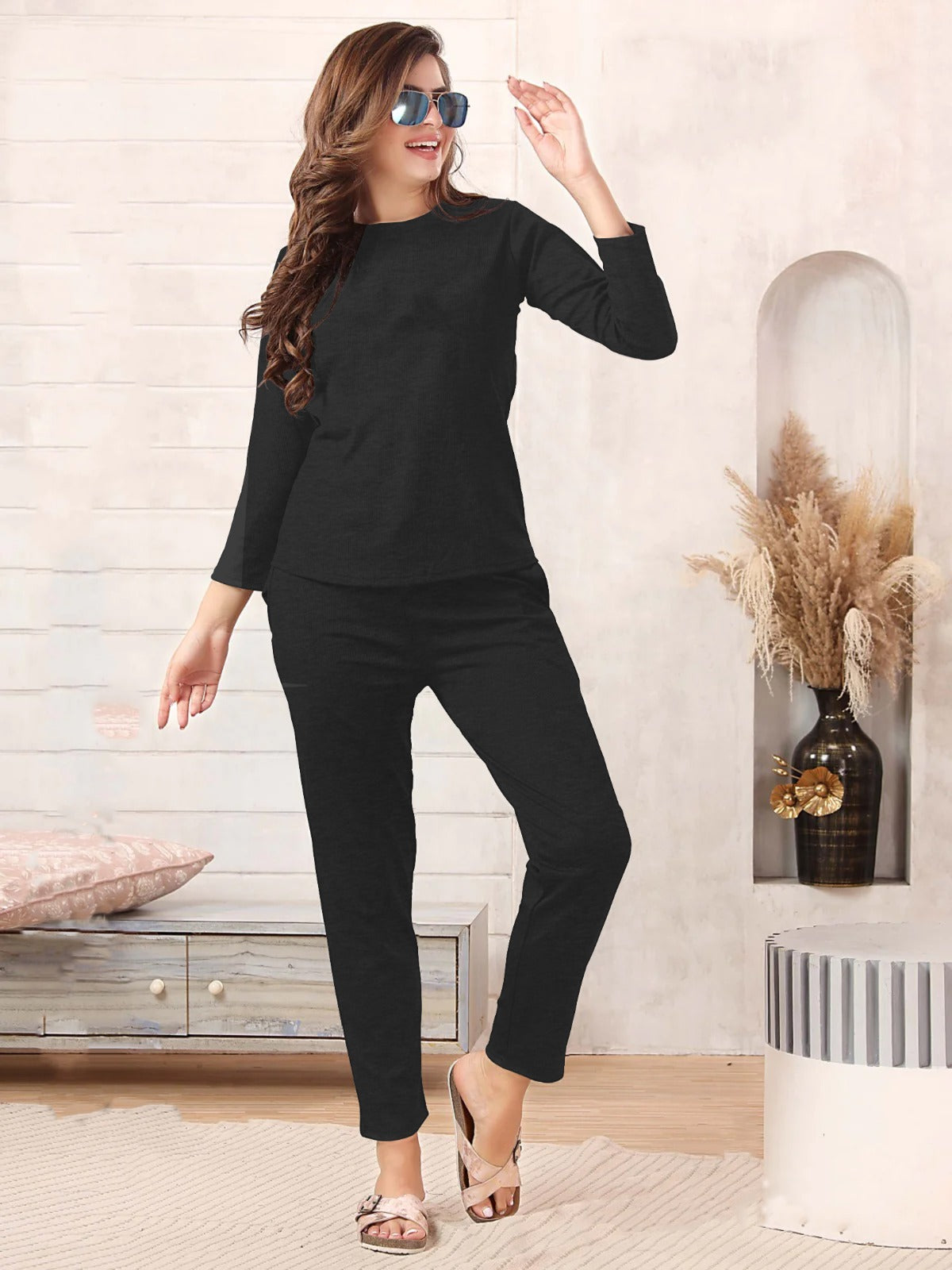 plain night suit premium fabric for girls and woman