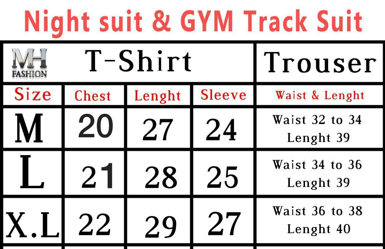 heart printed night suit fabric cotton jarsy - M.H fashion 